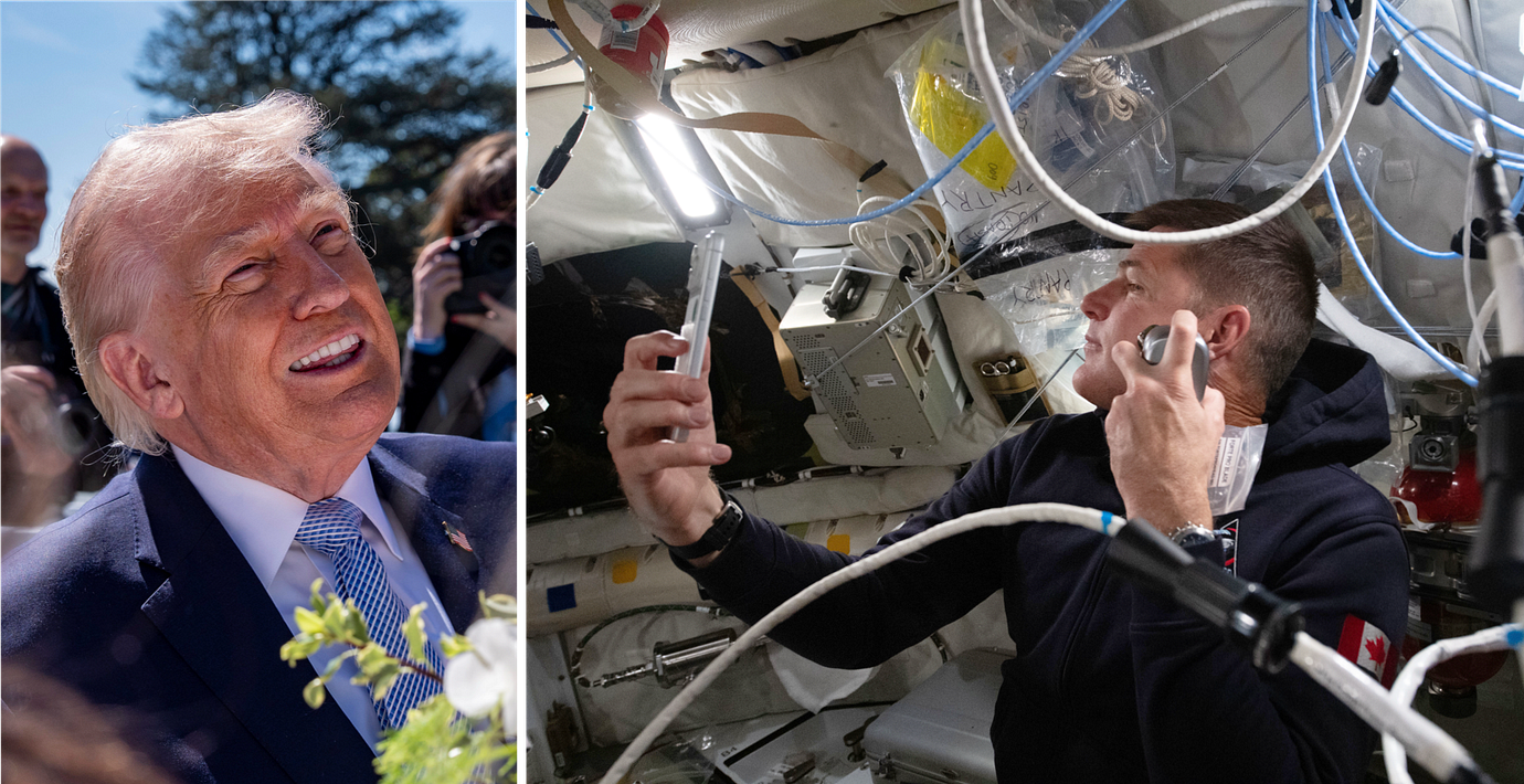 Trump / astronauten Jeremy Hansen.