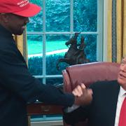 Kanye West och Donald Trump i Vita huset