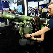 Saabs RBS 70 NG visas upp vid försvarsmässa i Ottawa i maj förra året 2025.