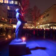 Staty av Jussi Björling premiärspelas 2018/Arkivbild