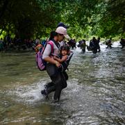 Migranter från Haiti.