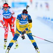 Medaljhopp i nästa OS? Linn Persson i damernas sprint i skidskytte-VM i tyska Oberhof, februari 2023.