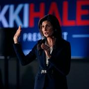 Nikki Haley under ett kampanjmöte i New Hampshire på fredagen.