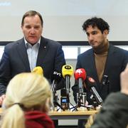 Statsminister Stefan Löfven och civilminister Ardalan Shekarabi (S).