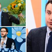 Åsa Romson, Gustav Fridolin, Jimmie Åkesson och Tomas Tobé.