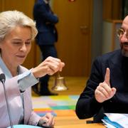 Ursula von der Leyen och Charles Michel. Arkivbild