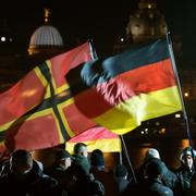 Pegida-demonstration i tyska Dresden.