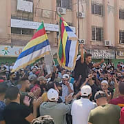 Bild från Sweida, 22 augusti. AP