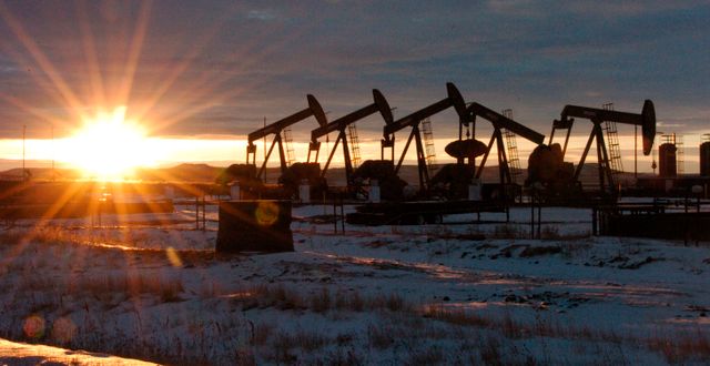 Illustrationsbild. Oljepumpar i North Dakota. Matthew Brown / TT NYHETSBYRÅN