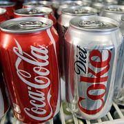 Arkivbild på Coca-Cola Light, ”Diet Coke” som det heter i Indien och många andra länder.