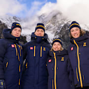 Det svenska skidskyttelaget.