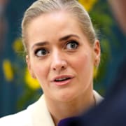 Foxtrotnätverkets karaktäristiska rävringar, Norges justitieminister Emilie Enger Mehl  Polisen/TT