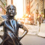 ”Fearless Girl” på Wall Street i New York. 