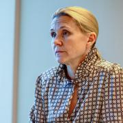 Lena Fahlén, kapitalförvaltningschef på Sjunde AP-fonden. Fonden är den av AP-fonderna som äger mest i Novo Nordisk. Sammanlagt sjönk värdet på AP-fondernas Novo-innehav med motsvarande 1,2 miljarder kronor i dagens tunga ras för bolaget på börsen i Köpenhamn.