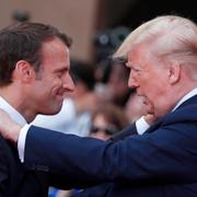 Macron och Putin, arkivbild.