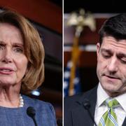 Nancy Pelosi och Paul Ryan.