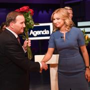 Stefan Löfven (S), Ebba Busch Thor (KD)