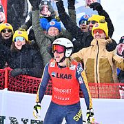 Sandra Näslund jublar.