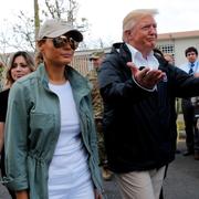 Trump i Puerto Rico den 7 oktober 2017.