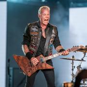 Sångaren James Hetfield. Bilden är tagen vid en annan konsert.