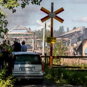 Fabriken efter branden
