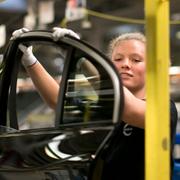 Volvo Cars fabrik i Göteborg. Arkivbild. 