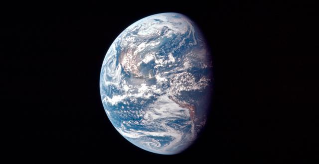 Bild på jorden från rymdresan 1969. TT NYHETSBYRÅN/ NTB Scanpix