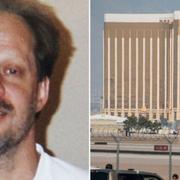 Stephen Paddock/Mandala Bay hotell med flygplatsen McCarran International Airport i förgrunden. 