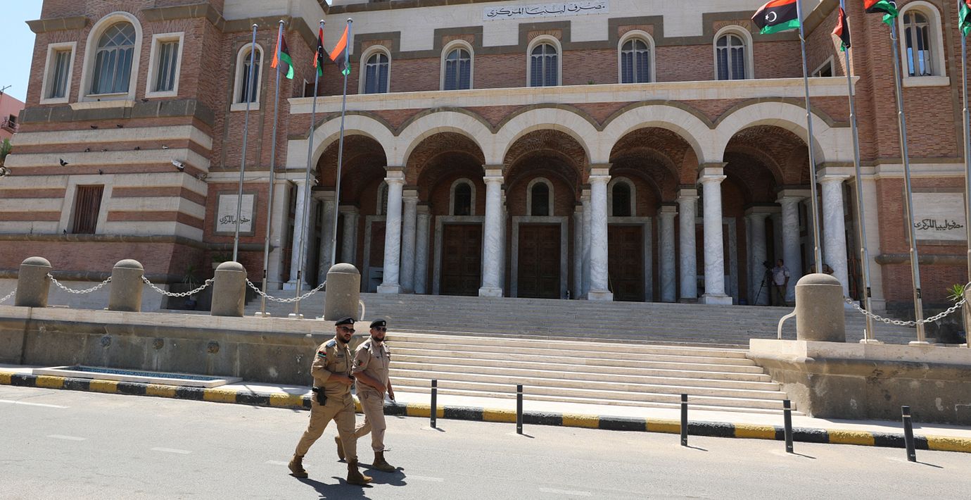Centralbankens huvudkontor i Tripoli.