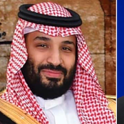 Mohammed bin Salman och Vladimir Putin.