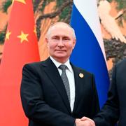 Vladimir Putin och Xi Jinping under ett möte i Peking, oktober 2023. 