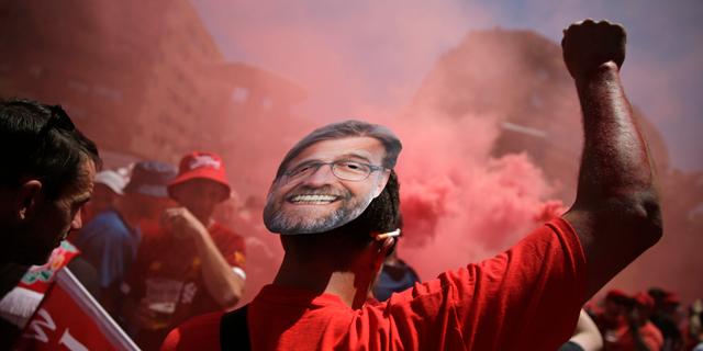 Liverpoolsupportrar i Madrid. Andrea Comas / TT NYHETSBYRÅN