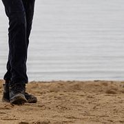 Arkivbild från en strand i Trelleborg.