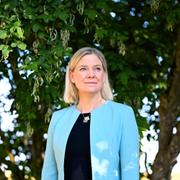 Socialdemokraternas partiledare Magdalena Andersson under politikerveckan i Almedalen.