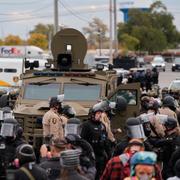 ICE utanför Chicago. 