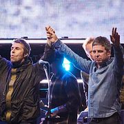  Liam Gallagher och Noel Gallagher under förra årets återföreningsturné.