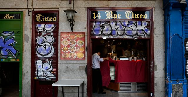 Bar i Madrid.  Manu Fernandez / TT NYHETSBYRÅN