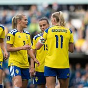 Bella Andersson, Amanda Nildén, Julia Zigiotti Olme, Stina Blackstenius och Felicia Schröder.