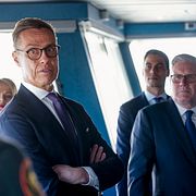 Keir Starmer och Alexander Stubb under ett möte med Joint Expeditionary Force i Helsingfors.