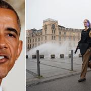 Obama, poliser i München.