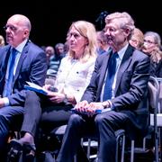 Ericsson Årsstämma 2023 på Kistamässan. Th vd Börje Ekholm.