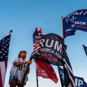 Trumpsupporter nära Mar-a-Lago.