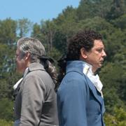 En ”reenactment” mellan Alexander Hamilton och Aaron Burr.