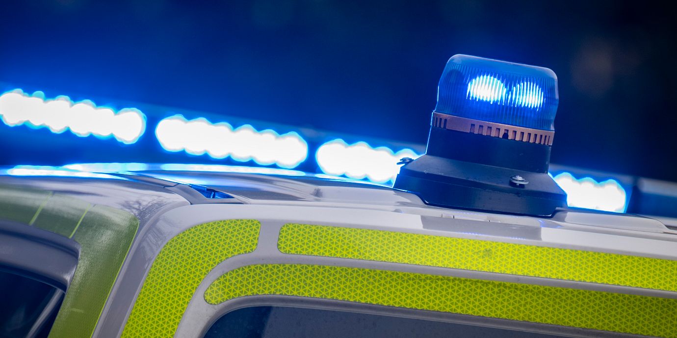 Polisen under en utryckning i ett annat ärende. Arkivbild.
