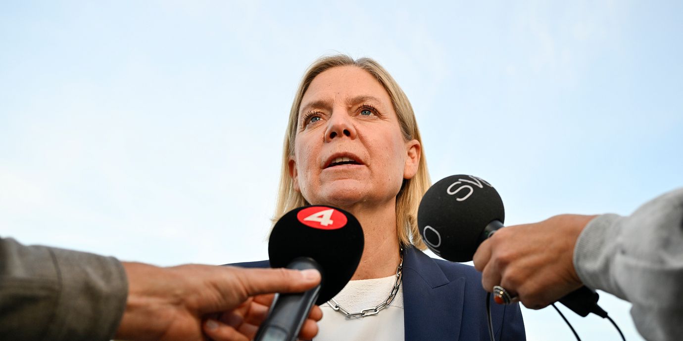 Socialdemokraternas partiledare Magdalena Andersson.