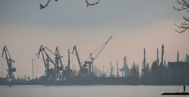 Hamnen i Mariupol. Sergei Grits / AP