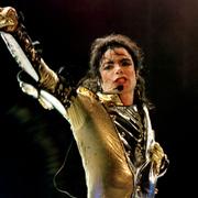 Michael Jackson under en konsert i Wien, 1997. 