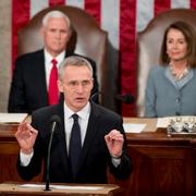 Jens Stoltenberg i USA:s kongress.