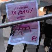 En valaffisch från Feministiskt initiativ (Fi) 2014.