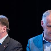 Stefan Löfven (S) och Jonas Sjöstedt (V).